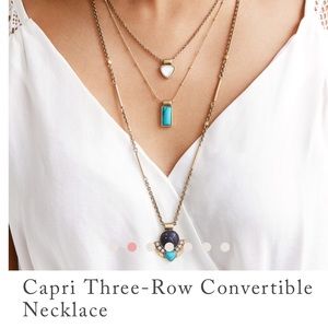 Capri Three-Row Convertible Necklace